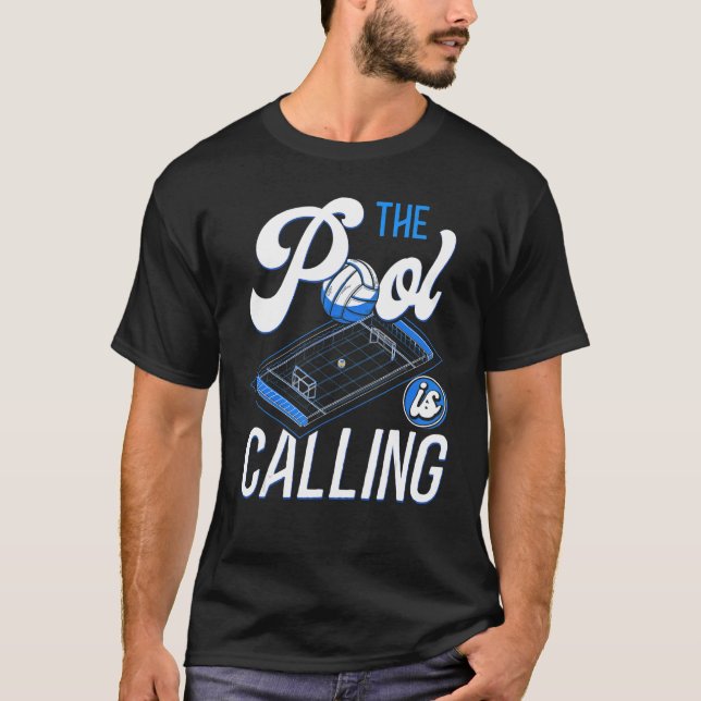 T-shirt Water Polo La Piscine Appelle Et Je Dois Y Aller (Devant)