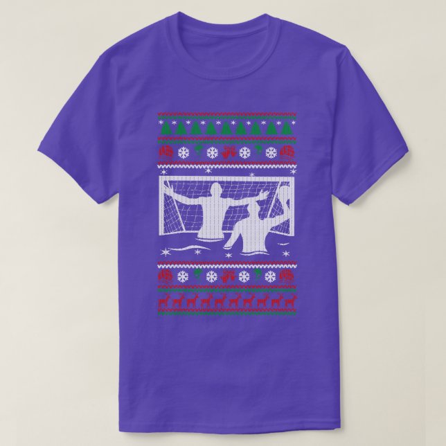 T-shirt Water Polo laide de la sueur de Noël Joyeux vacanc (Design devant)