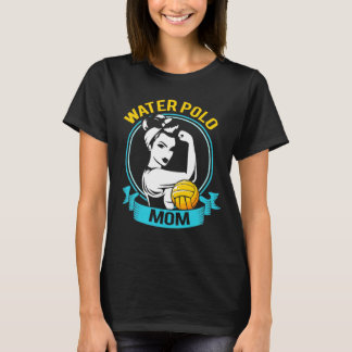 T-shirt Water Polo Maman Équipe Mère Piscine Pour Les Spor