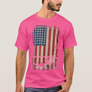 T-shirt Water Polo T Shirt Waterpolo Drapeau américain