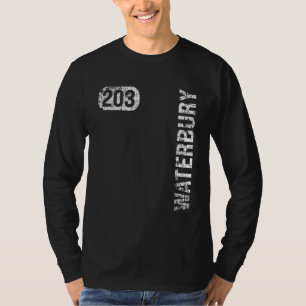 T-shirt Waterbury Connecticut 203 indicatif régional Rétro