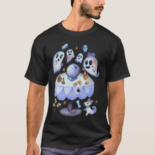 T-shirt Watercolor Ghosts Seance Crystal Ball Halloween Ta