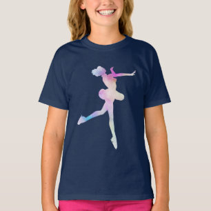 T-shirt Watercolor Ice Skating Girl