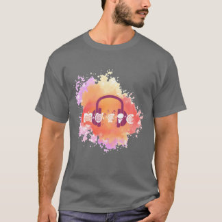 T-shirt Watercolor Music friend