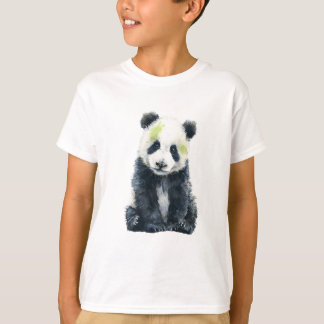 T-shirt Watercolor Splash Baby Panda Kids