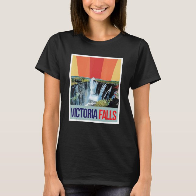 T-shirt Waterfall Souvenir Africa Victoria Falls Zimbabwe  (Devant)