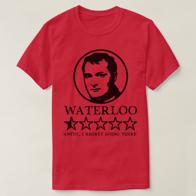 T-shirt Waterloo Notations Dark (Design devant)
