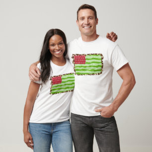 T-shirt Watermelon American Flag & Design Empreinte de léo