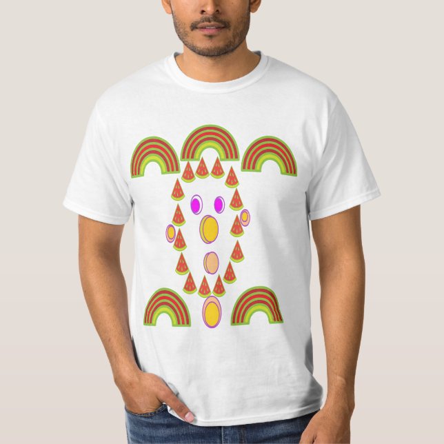 T-shirt watermelon face (Devant)