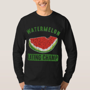 T-shirt Watermelon Manger Champ amusant Été Fruit Lover G