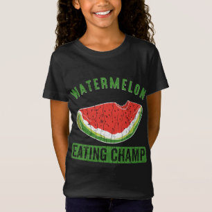 T-Shirt Watermelon Manger Champ amusant Été Fruit Lover G