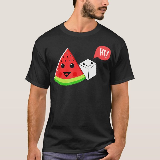 T-shirt Watermelon Sugar Hi Funny Dire Hi Summer (Devant)
