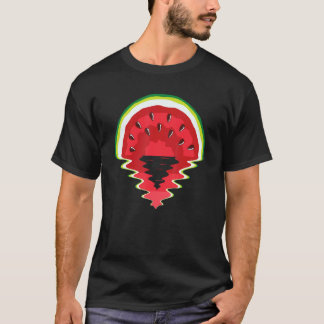 T-shirt Watermelon Sunset Sunrise Réflexion Sand Surf Su