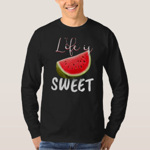 T-shirt Watermelon Vegan I Life is Sweet I Garden Nature