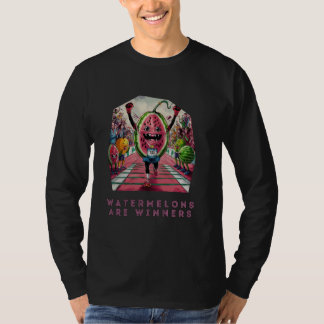 T-shirt Watermelons Are Winners Watermelon Cartoon Runner