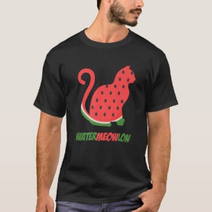 T-shirt Watermeowlon Cool Chat Watermelon Fruit Lover Tee