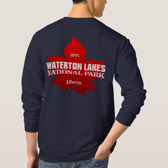 T-shirt Waterton Lakes NP (feuille d'érable) (Dos)
