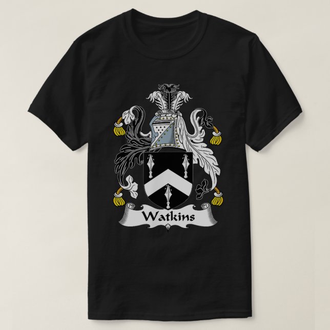 T-shirt Watkins Armoiries de la famille Crest  (Design devant)
