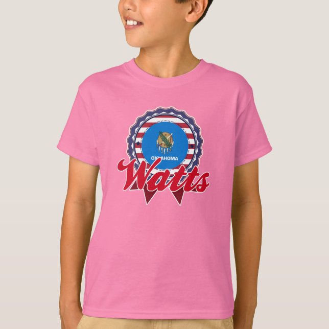 T-shirt Watts, OK (Devant)