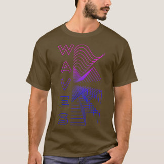 T-shirt Waves Waveform Audio Digital Design Cadeau modulai