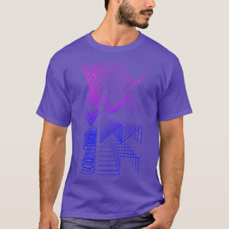 T-shirt Waves Waveform Audio Digital Design Cadeau modulai