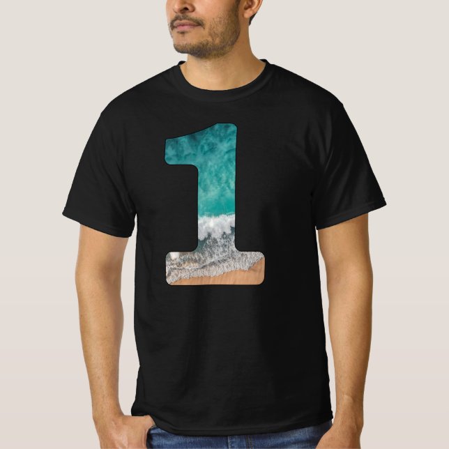 T-shirt Wavey 1 - Bold Beach/Surf Inspiré Portez-Le (Devant)