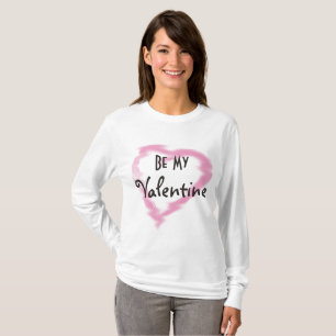 T-shirt Wavy Heart Be My Valentine Shirt