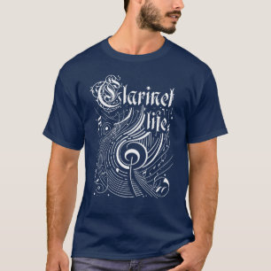 T-shirt Wavy Music Clarinet Life