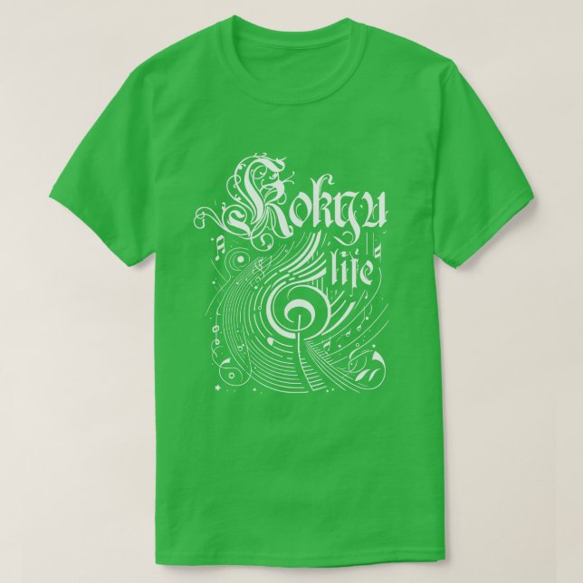 T-shirt Wavy Music Kokyu Life (Design devant)
