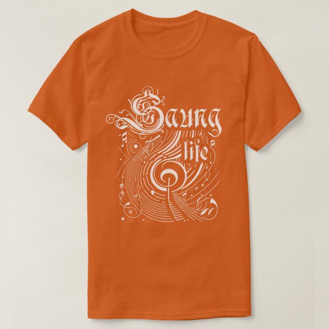 T-shirt Wavy Music Saung Life (Design devant)