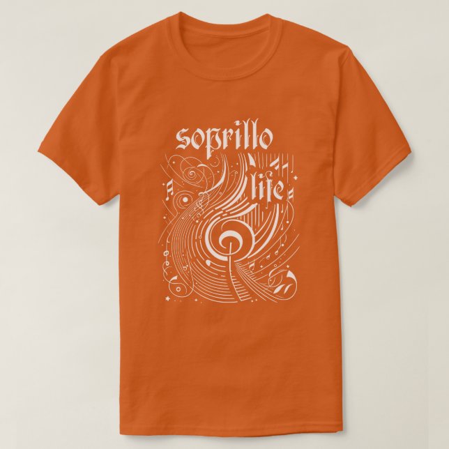 T-shirt Wavy Music soprillo Life (Design devant)