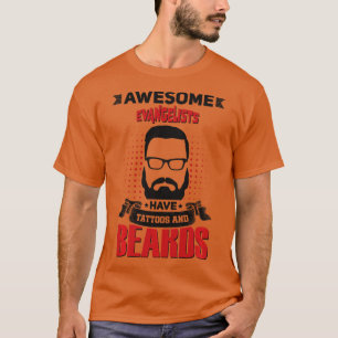 T-shirt Wawesome Evangelists à la barbe longue manche