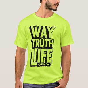 T-shirt Way Vérité Vie audacieuse Bourse rétro