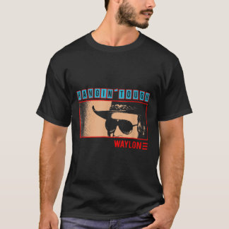 T-shirt Waylon Jennings Officiel Merchandises Hangin Toug