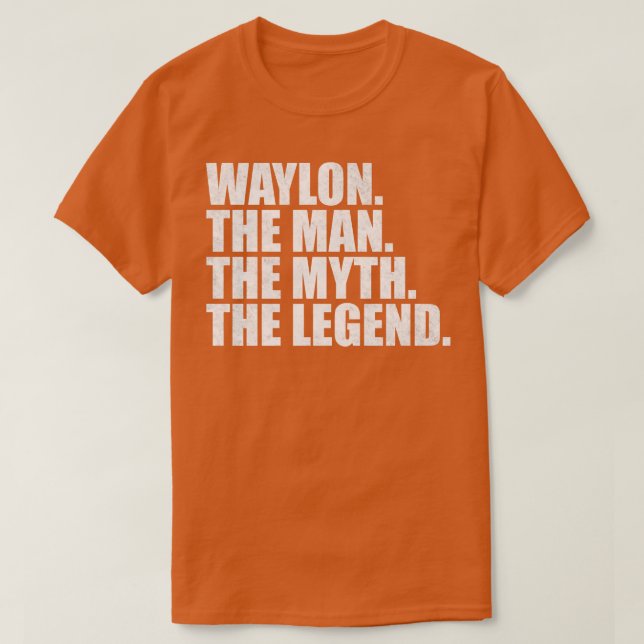 T-shirt Waylon Waylon Nom Waylon prénom (Design devant)