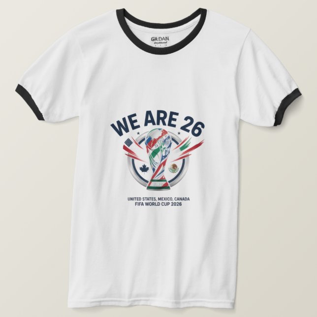 T-shirt We Are 26" - United States, Mexico, Canada FIFA Wo (Design devant)