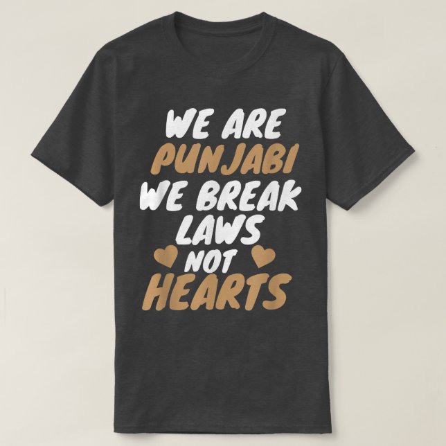 T-shirt We Are Punjabi Funny Sarcastic Memes  (Design devant)