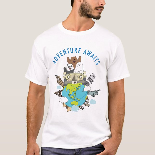 T-shirt We Bare Bears - Adventure Await (Devant)