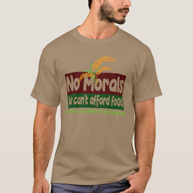 T-shirt We Cant Afford Food friends (Devant)