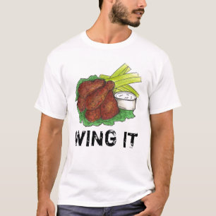 T-shirt WE IT BBQ Buffalo Barbecue Poulet Ailes de poulet 