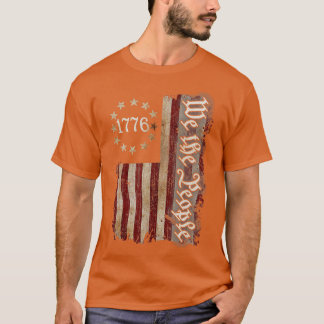 T-shirt We The People 1776 Shirt American Flag 4 juillet