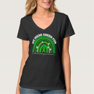 T-shirt We Wear Green For Cerebral Palsy Awareness Women C