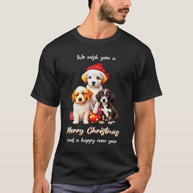 T-Shirt We wish you a merry Christmas and... (Vorderseite)
