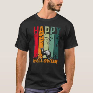 T-shirt Weasel Girls Boys Retro Style Dîner Halloween Pa