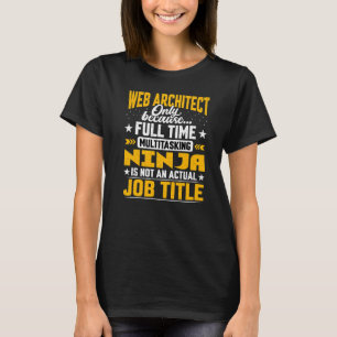 T-shirt Web Architect, titre du travail Concepteur Web