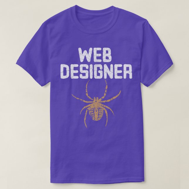 T-shirt Web Designer avec Spider (Design devant)