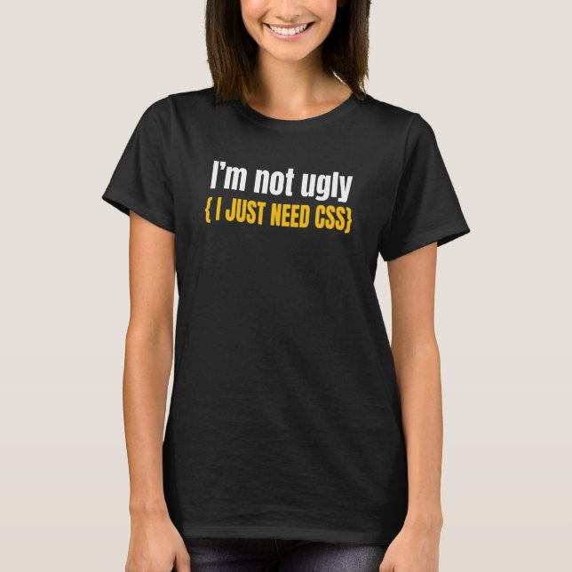 T-shirt Web Developer Css Site Web Programmer Coder Comput (Devant)
