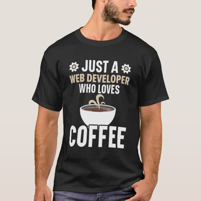 T-shirt Web Developer Programmer Code Site Web Developer C (Devant)