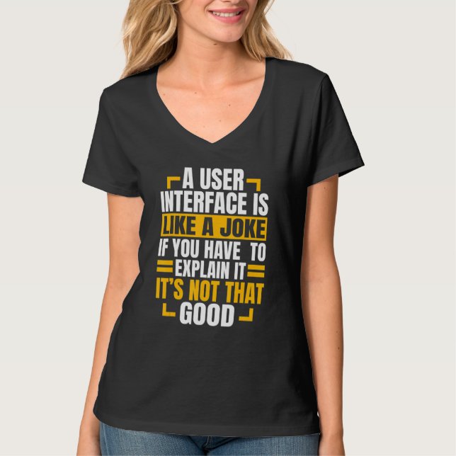 T-shirt Web Developer Software Site Web Programmer Coder C (Devant)