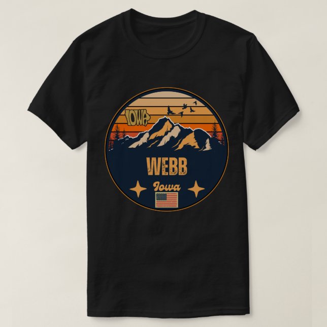 T-shirt Webb, Iowa (Design devant)